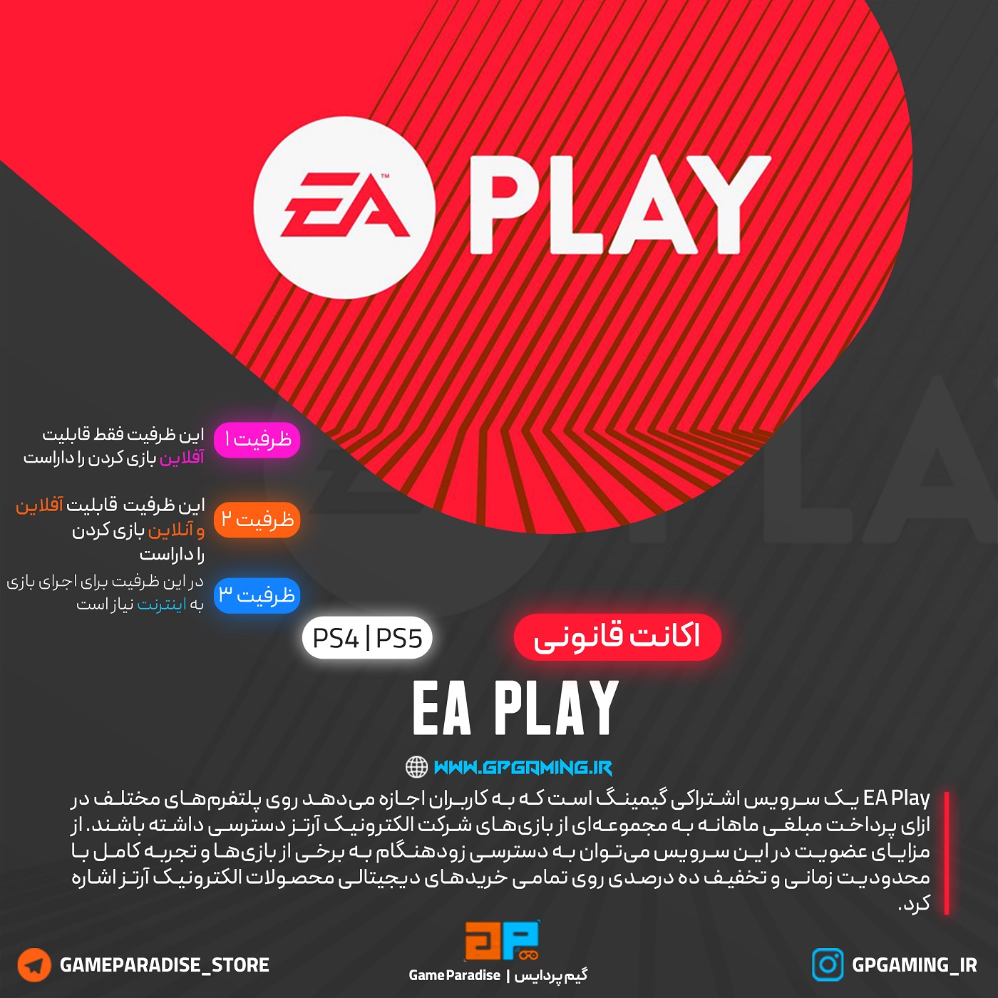 اشتراک یکساله EA Play